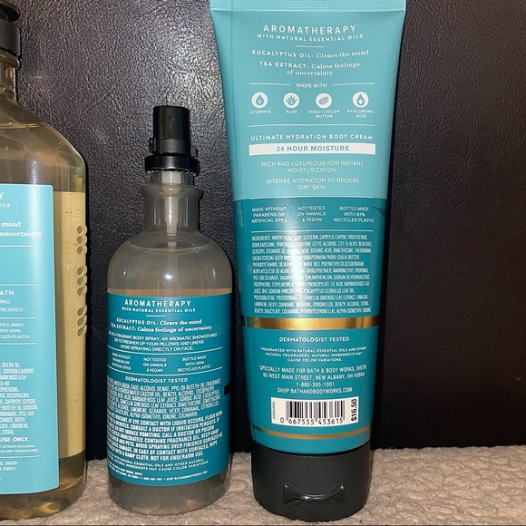 ‼️SOLD‼️ NWT Eucalyptus + Tea Aromatherapy Stress Relief Bundle from Bath & Body - Picture 11 of 13
